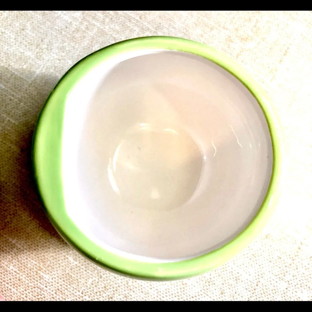 💚 Yankee Candle 💚 Green Apple Ceramic Covered Candle Holder 3.5" H 3.25" W - Picture 4 of 4